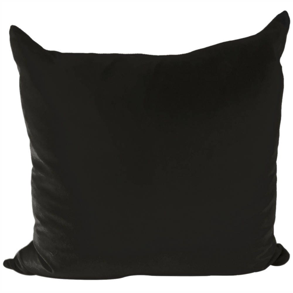 Black SILK Velvet Throw Pillow Cover Luxurious Velvet Pillow Etsy
