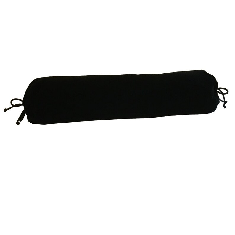 Black SILK Velvet Bolster Cover LINED Black Roll Pillow Etsy