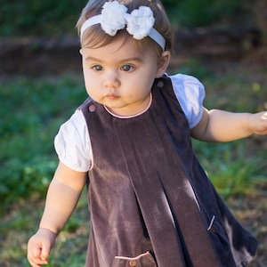 Pleated Pinafore PDF Pattern (size 6-12 months)