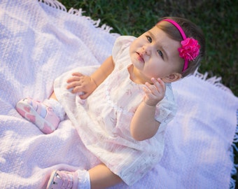 Crawler All-in-One Dress PDF Pattern (size 6-12 months)