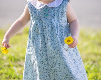 Pin-Tucked Dress PDF Pattern (size 12-18 months)