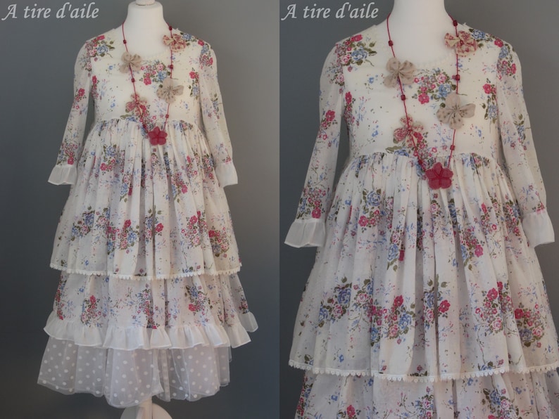 Robe Deux-pièces Grise Girbaud - Style Boho Chic Avec Jupon, Taille 40, Occasion Très Bon état
