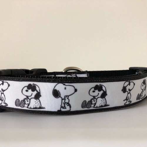Black and White Checkered Dog and Cat Collar With Standard Etsy