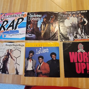 Lot of 6 R&B soul funk 45rpm picture sleeve 70&#39;s
