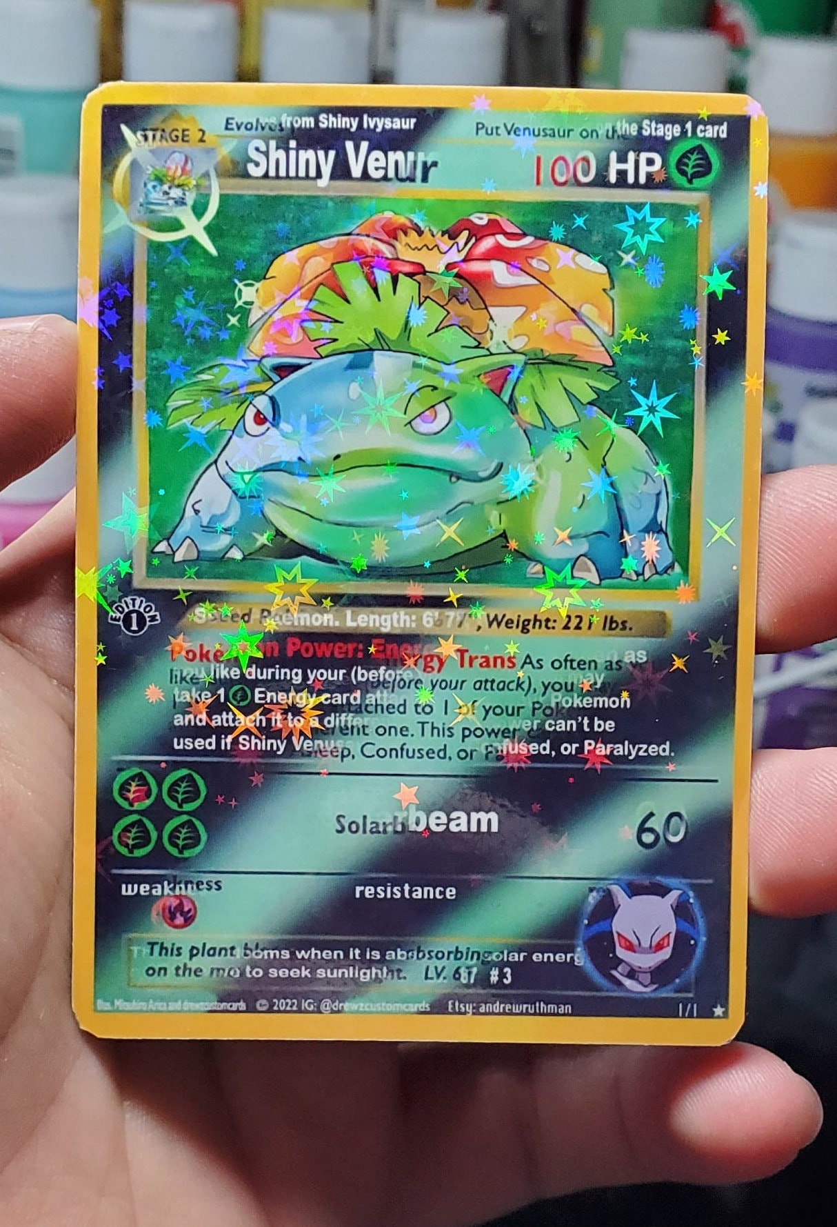 Shiny Venusaur Card
