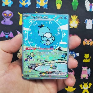 Glänzende Psyduck Seifenblase