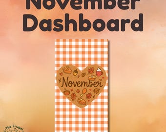 Autumn Planner Dashboard Bundle | A6 Planner Dashboard | Printable Planner Dashboard | Digital Planner Download