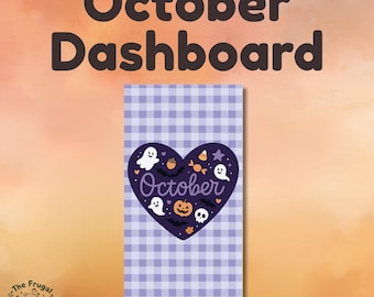 October Planner Dashboard | A6 Planner Dashboard | Printable Planner Dashboard | Digital Planner Download