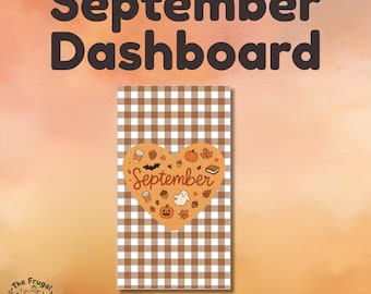 September Planner Dashboard Bundle | A6 Planner Dashboard | Printable Planner Dashboard | Digital Planner Download