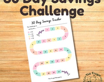 Low Income 30 Day Savings Challenge, Cash Stuffing Printable, A6 Budget Binder Tracker, Small Amount Money Goal, Digital Download PDF