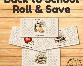 Back to School Roll & Save Bundle | 4 Digital Savings Challenges