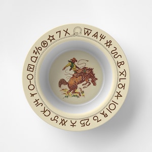 Westward Ho -  &#39;Rodeo&#39;  REPRODUCTION - DecoWare - 8.5” Dinner Bowl - Microwave Safe, Dishwasher Safe, No Melamine