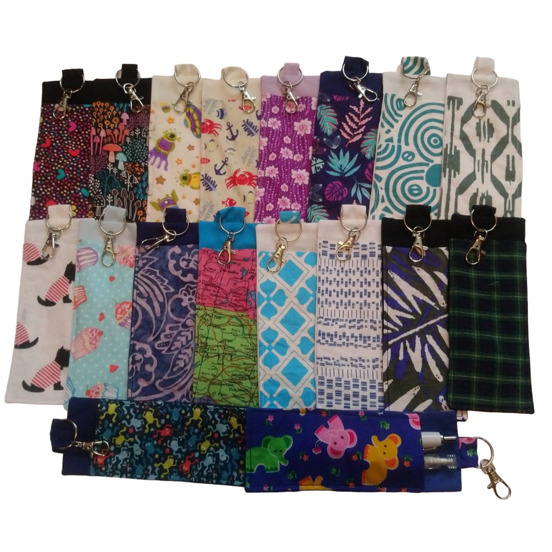 Clip on Pen Holder, Lanyard Fabric Pen Holder, Pen Pouch, Bag Clip on