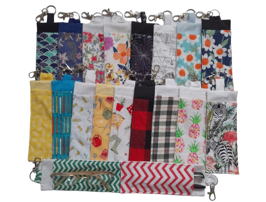 Clip on Pen Holder, Lanyard Fabric Pen Holder, Pen Pouch, Bag Clip on