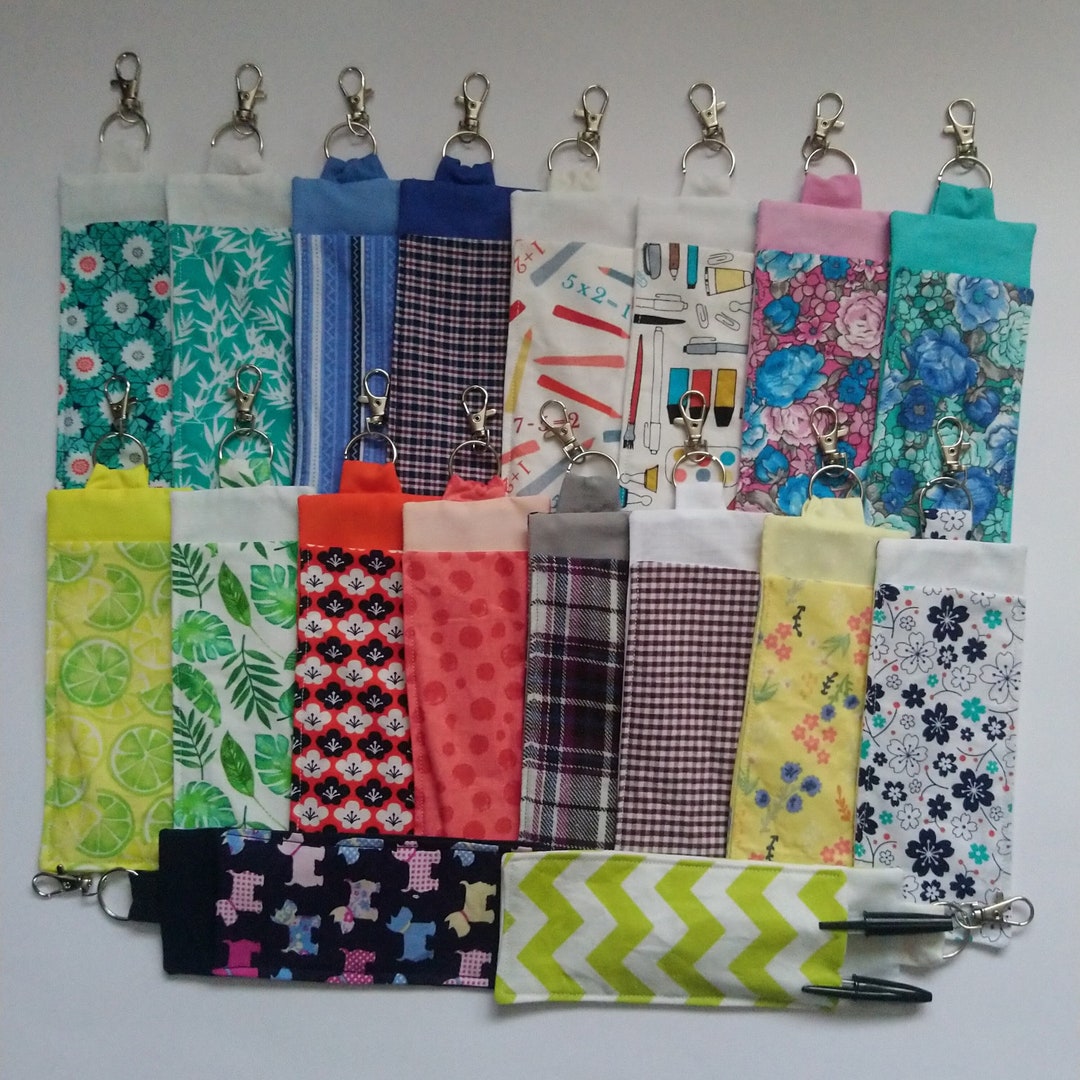 Clip on Pen Holder Lanyard Fabric Pen Holder Pen Pouch Bag Etsy