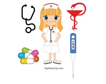 Nurse Images, Medical Clipart, Nurse Clipart, Doctor Clipart, Stethoscope Clipart, Hospital Clipart, Medical Symbol Clipart,