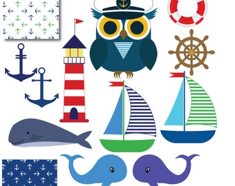 Nautical clip art, boat clipart, whale clipart, anchor pictures, sailboat clipart, anchor clipart, lighthouse clipart, nautical art