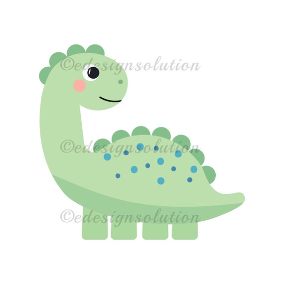 Cute little dinosaur, green, cartoon, dinosaur png