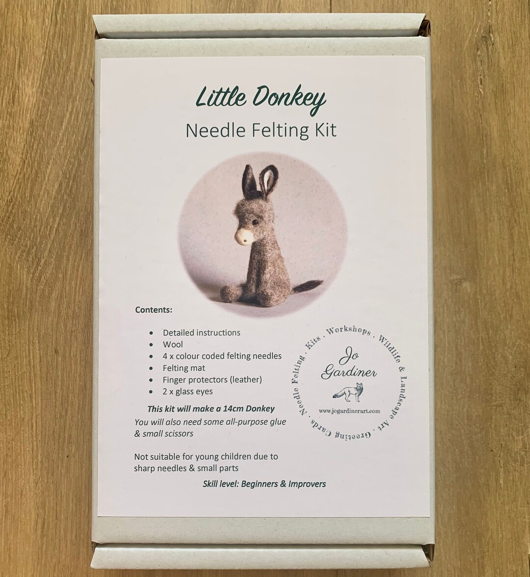 Needle Felted Donkey Kit Etsy