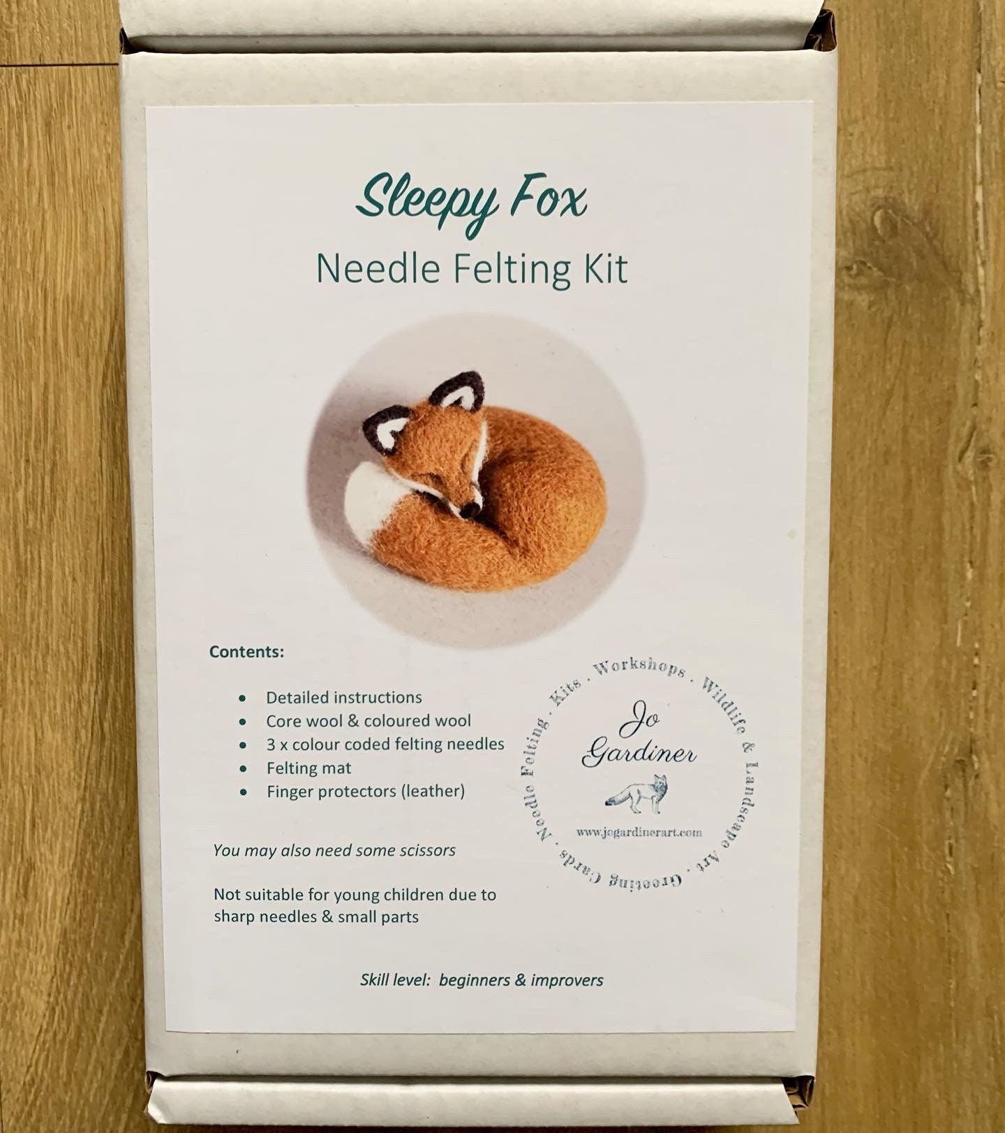 Needle Felting Kit Red Fox Beginner Craft Kit Felt Christmas Gift
