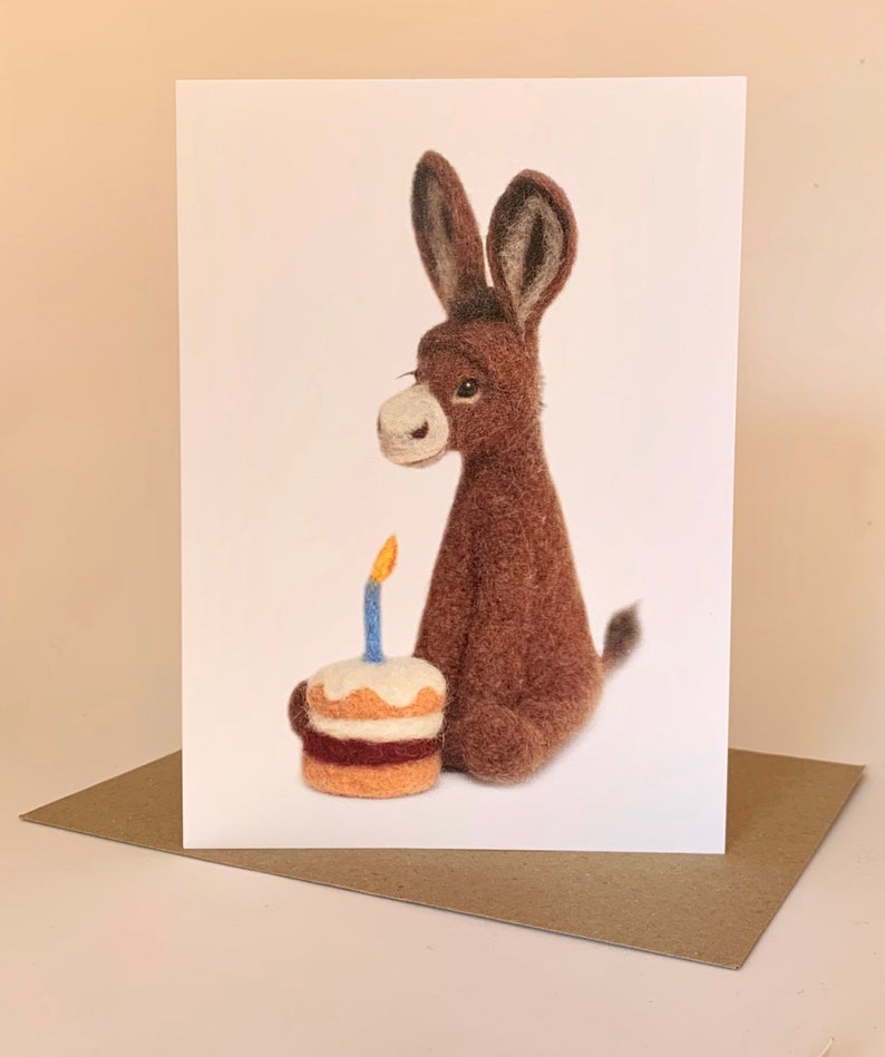 EselGeburtstagsKarte leer Geburtstage Grüße Geburtstag Etsy