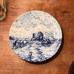 Delft Maart Blue and White Plate Delft Calendar March Wall Plate