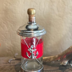 Vintage Musical Anchor Nautical Decor Glass  Decanter How Dry I Am