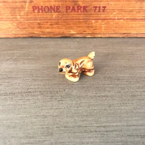 Vintage Brown Dog Spaniel Figurine
