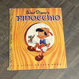 Walt Disney Pinocchio  Little Golden Book 1949