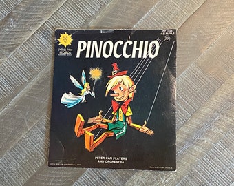 Peter Pan Records Double Record Pinocchio and Aladdin