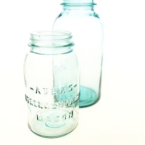 Vintage Atlas Glass Jar Vintage Mason Jar.