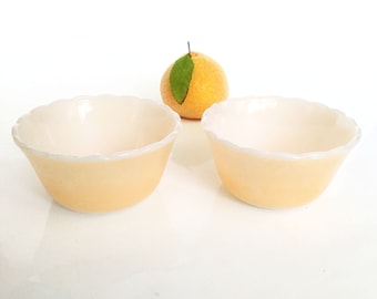 Fire King Peach Vintage Ovenware Bowls   ***FREE SHIPPING***