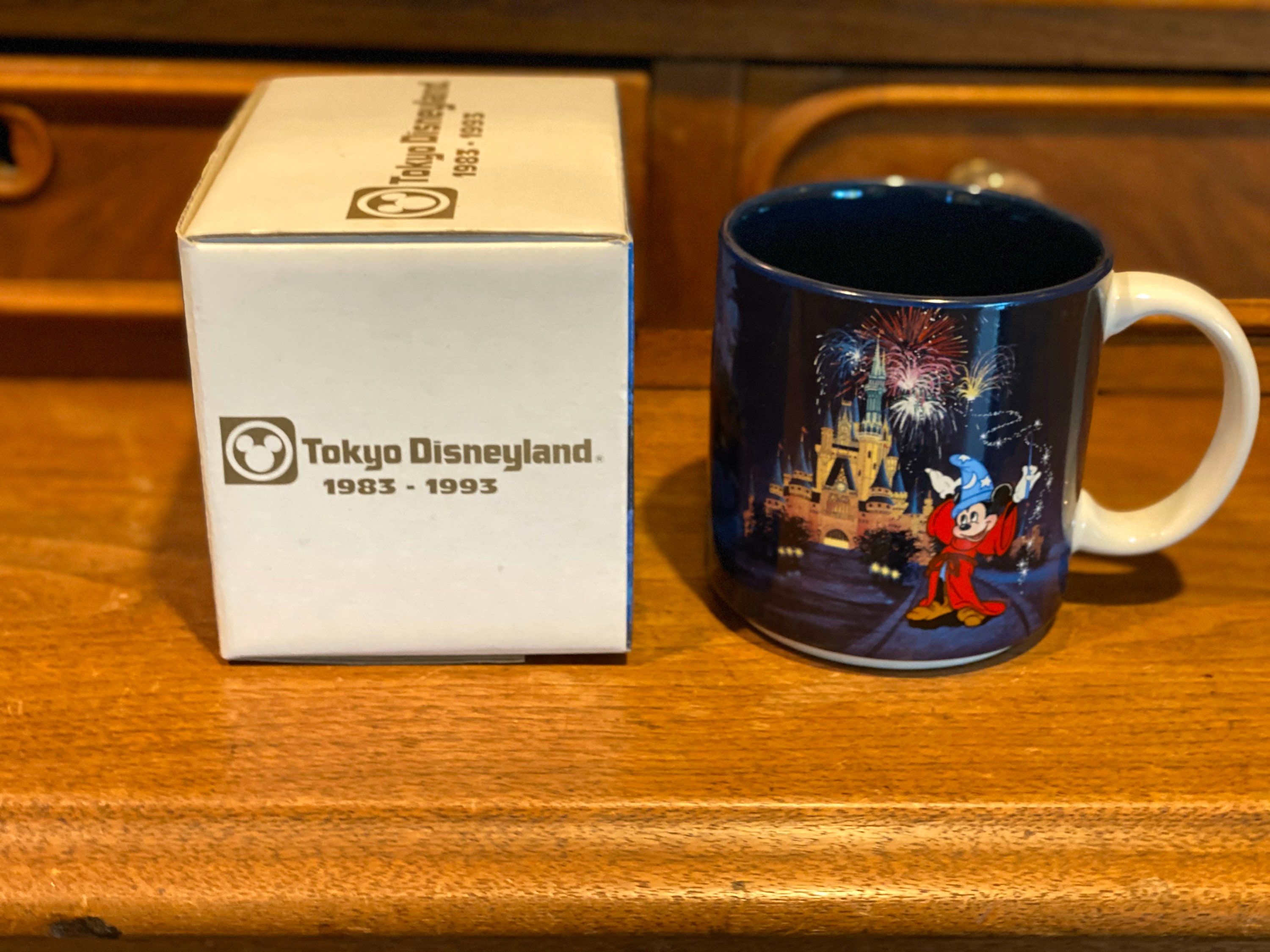 Tokyo Disneyland 10th Anniversary Celebration Souvenir Coffee Cup