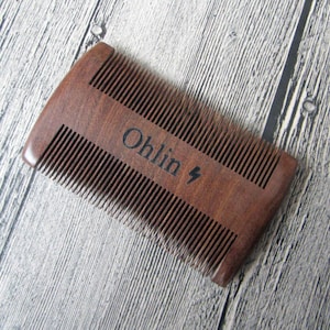 Sandalwood Comb,Personalized Comb,Engraved Comb,Beard Comb,Hair Comb,wood comb,Wooden Comb,Anti Static Comb,Personalized Gift,15D