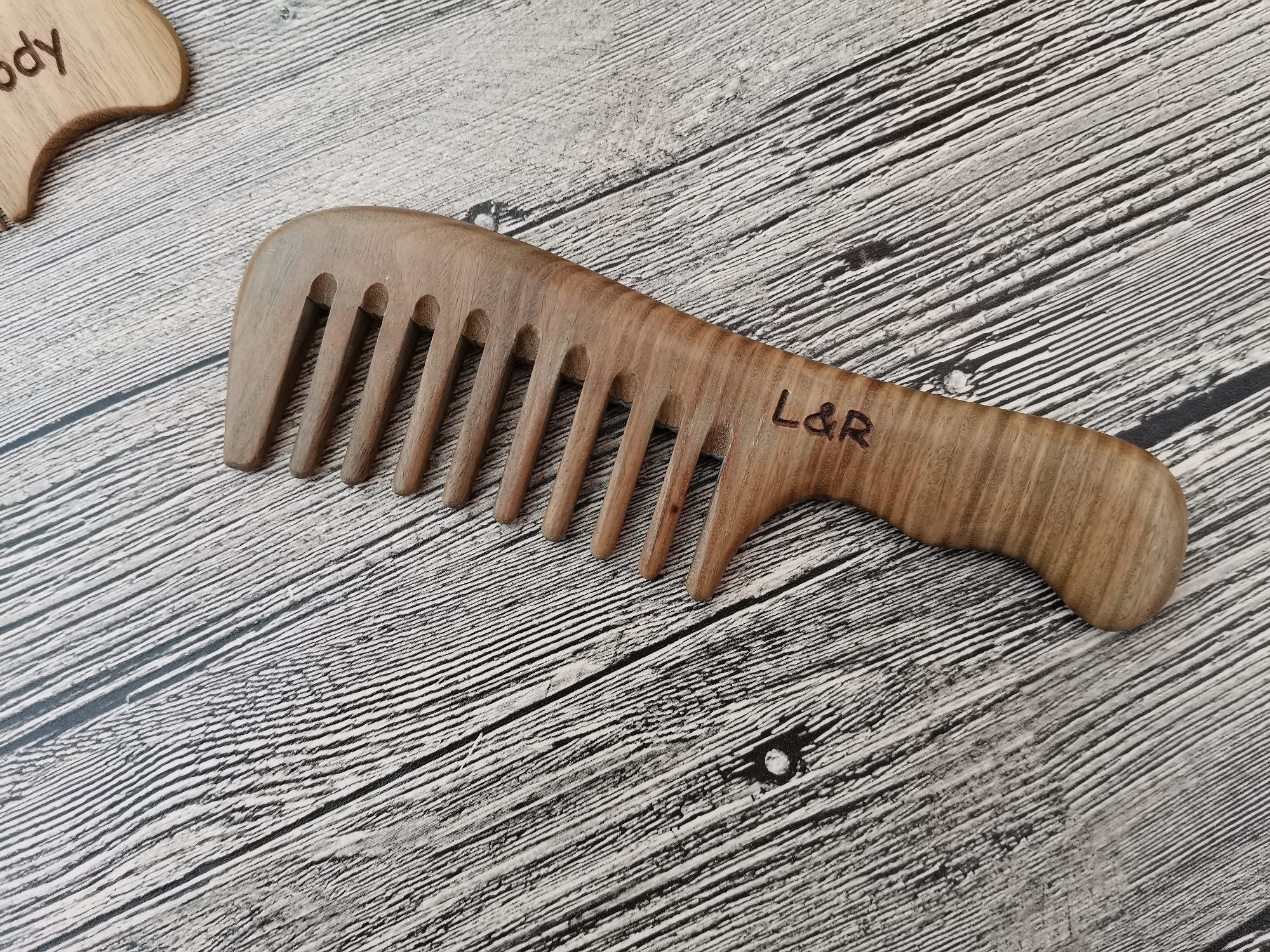 Gcube Pettine In Legno Di Faggio Rado/Fitto - Foto 5