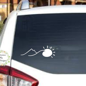 Wave Vinyl Decal ~ Ocean Car Window Sticker ~ Tumbler Beach Vinyl Decal ~  Beach Life Salty Salt ~ Love the Beach ~ Sun Wave Bumper Sticker