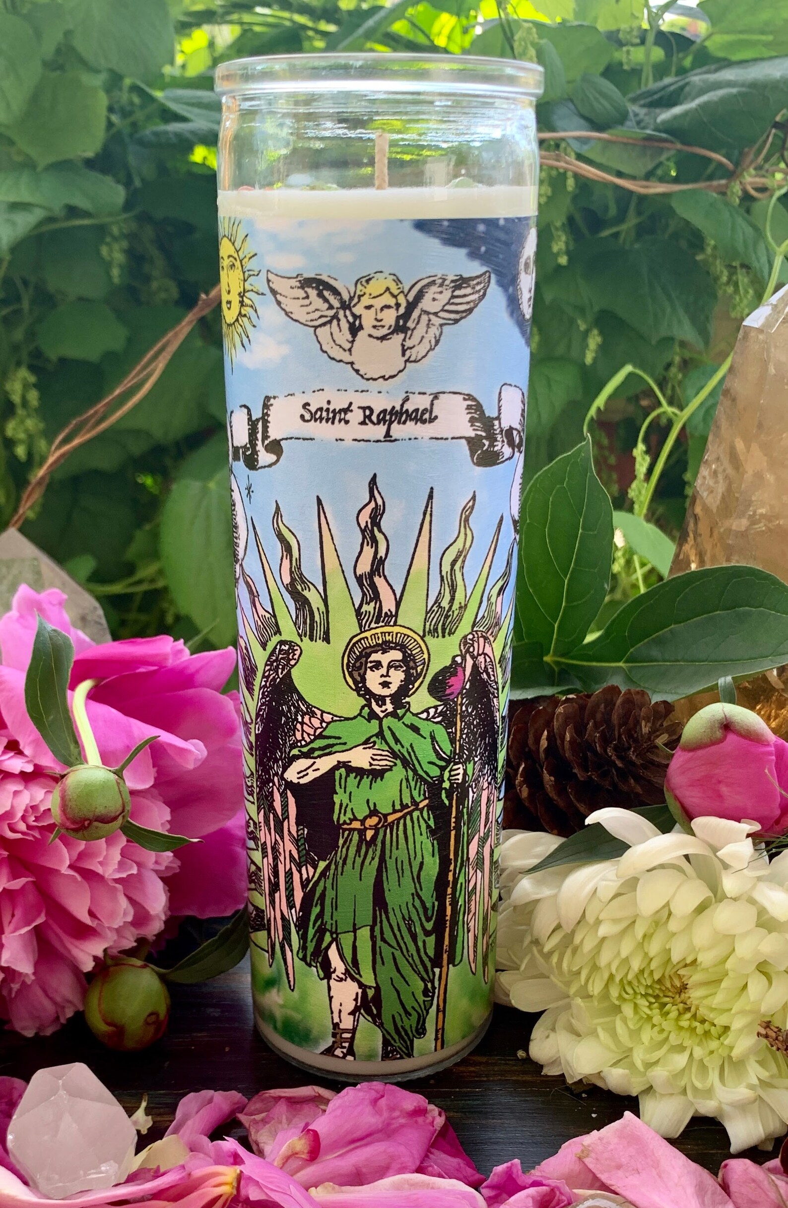 St. Raphael Candle Archangel Raphael Candle Etsy