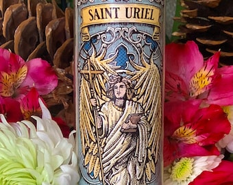 Saint Uriel Candle: Archangel of Wisdom, Handcrafted Soy Wax