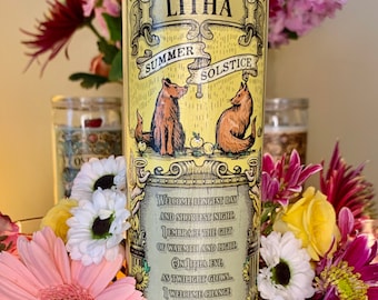 Litha ~ Summer Solstice Candle