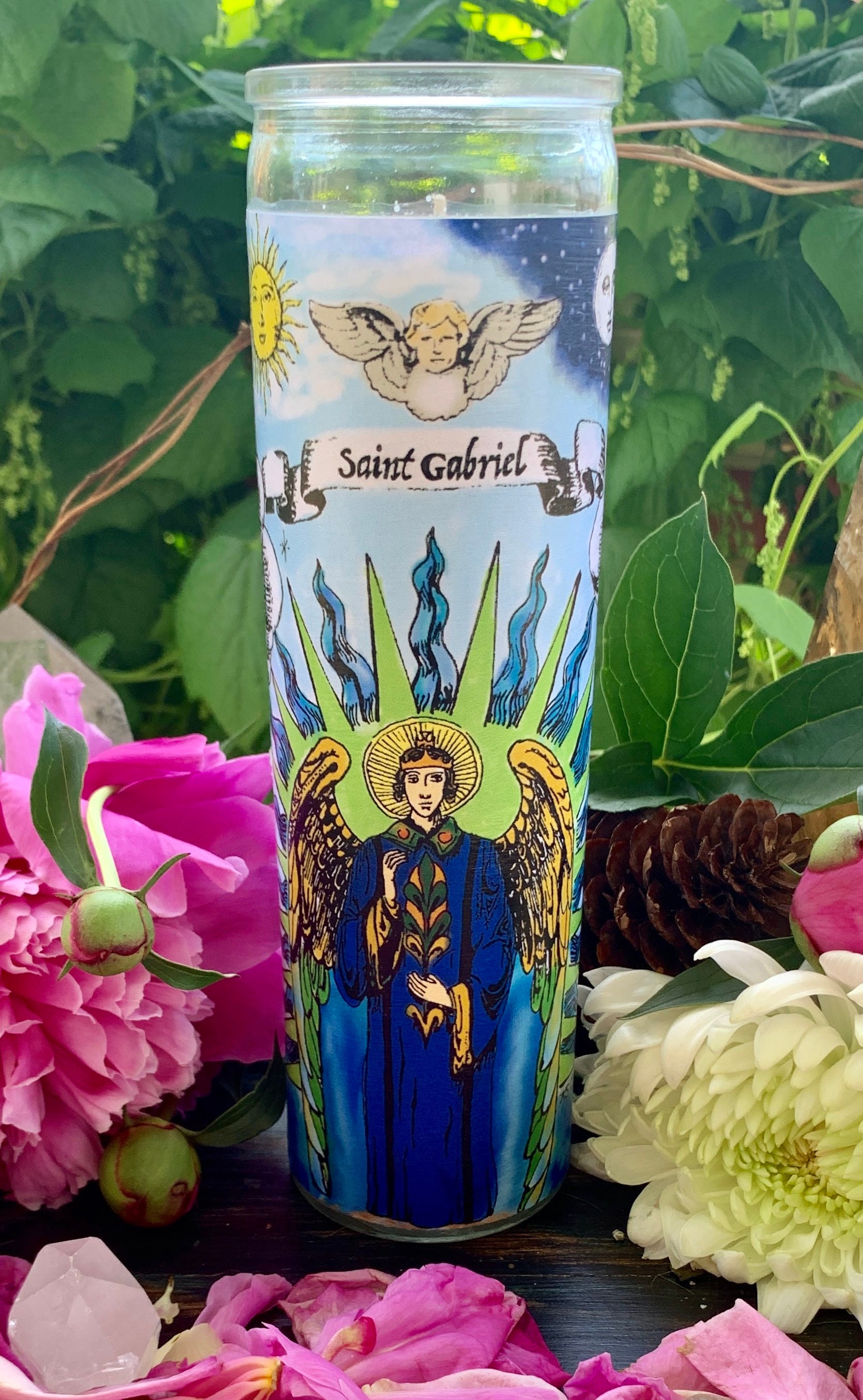 St. Gabriel Candle Archangel Gabriel Candle Etsy