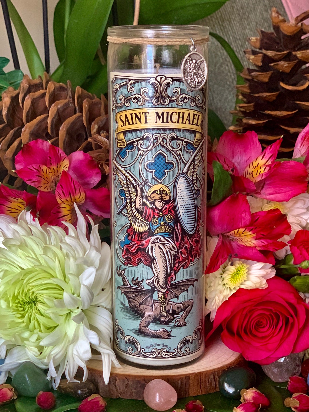 St. Michael Candle Archangel Michael Candle Etsy