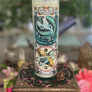 Pisces Zodiac Candle