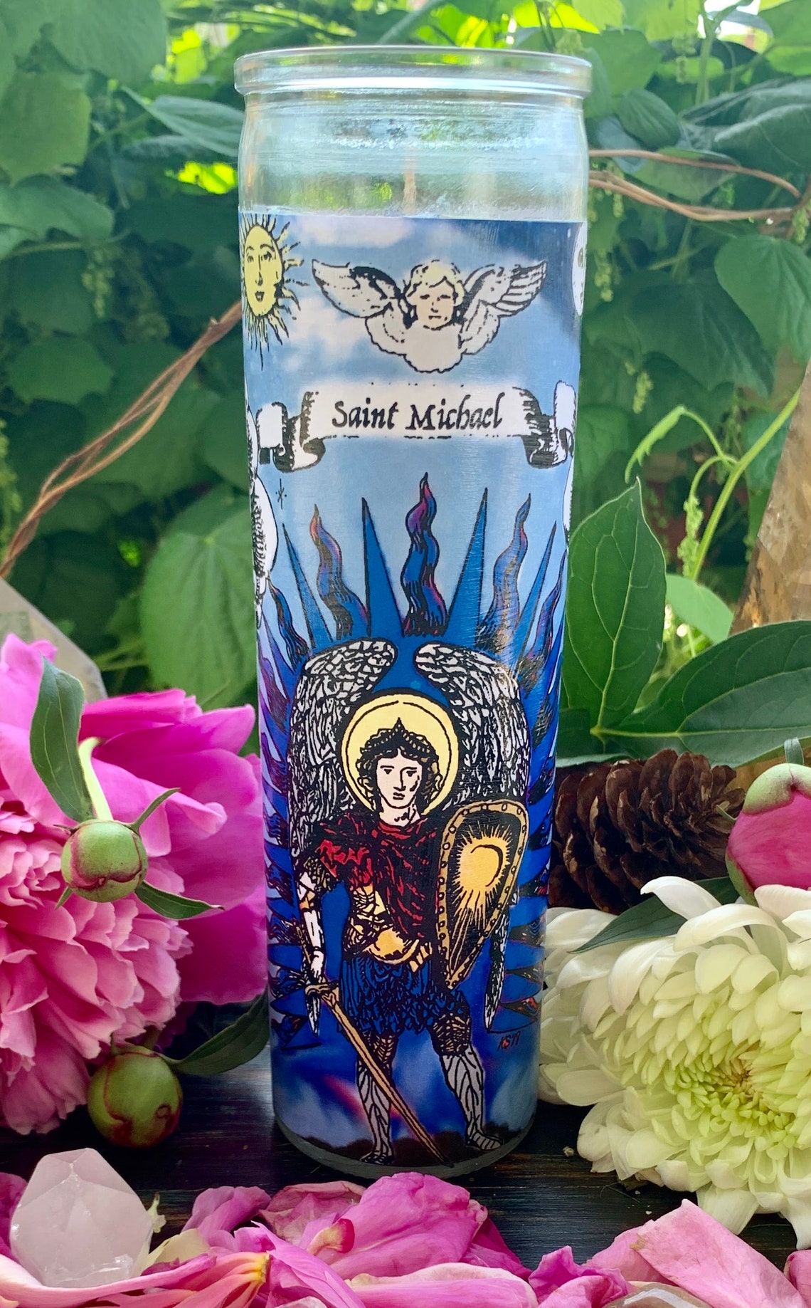 St. Michael Candle Archangel Michael Candle Etsy