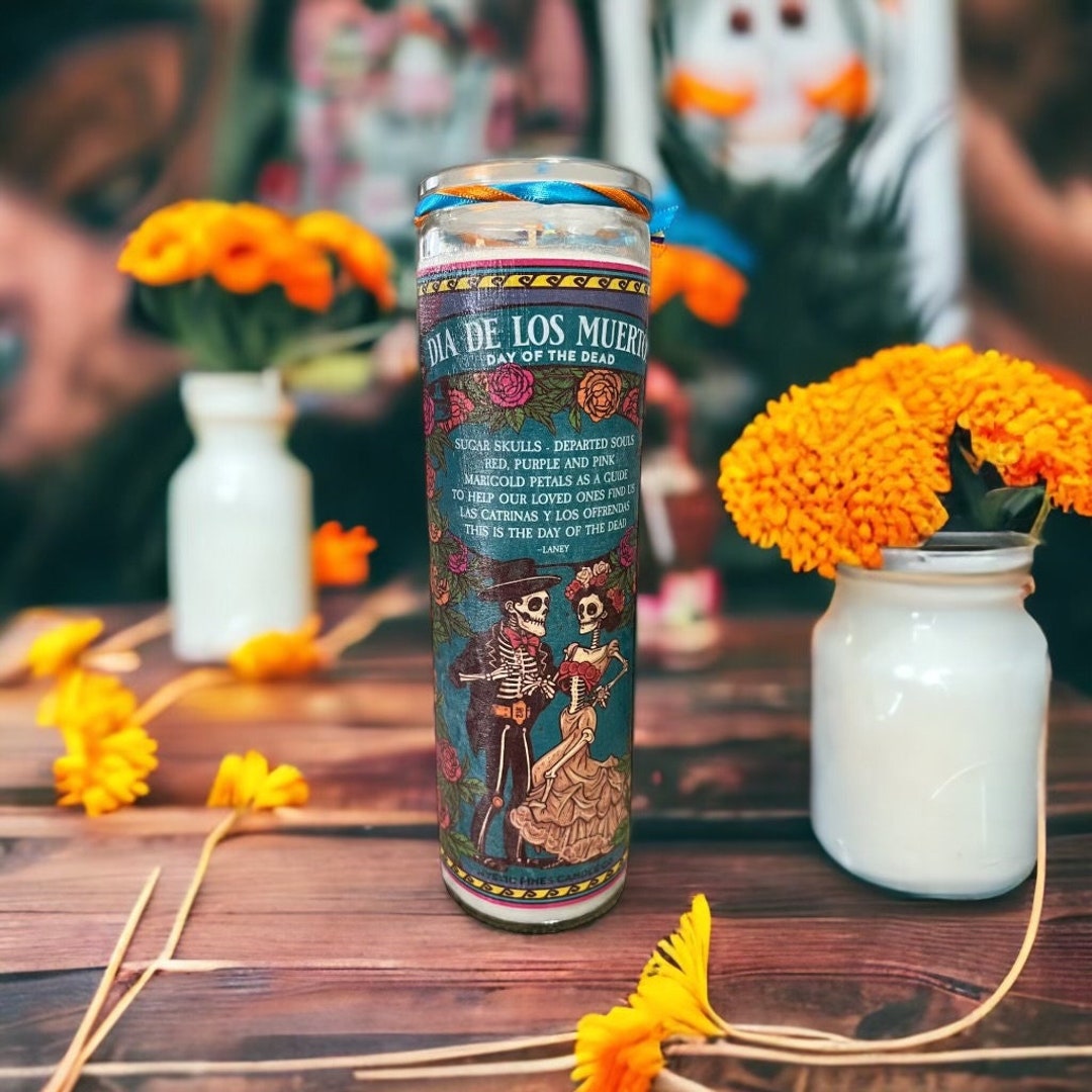 Day of the Dead Prayer Jar Etsy