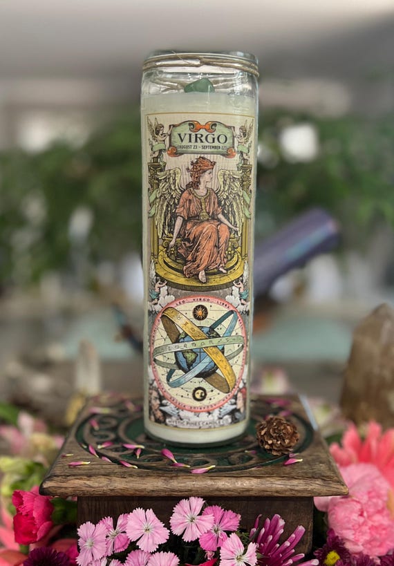 Virgo Zodiac Candle
