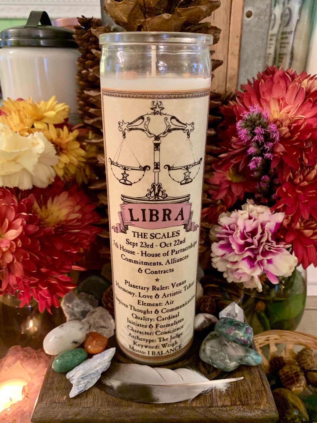 Libra Candle Whats Your Sign Zodiac Candles Etsy