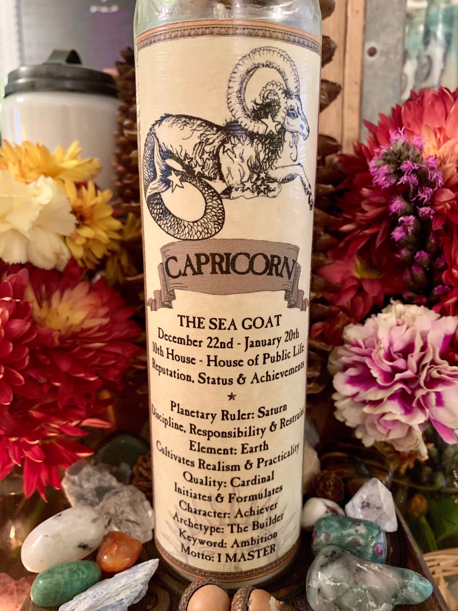 Capricorn Candle Whats Your Sign Zodiac Candles Etsy