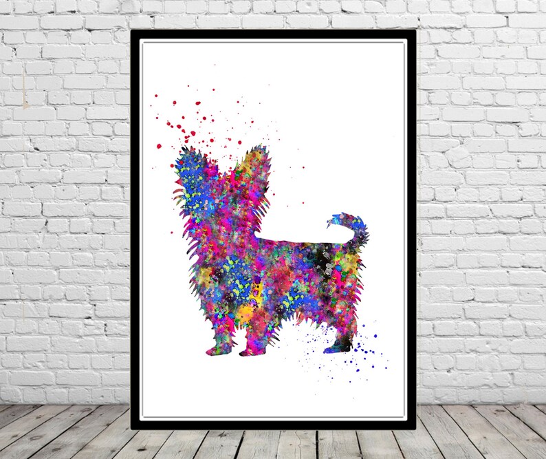 watercolor Terrier dog print home decor dog watercolor Yorkshire Terrier Terrier watercolor art print Yorkshire Terrier
