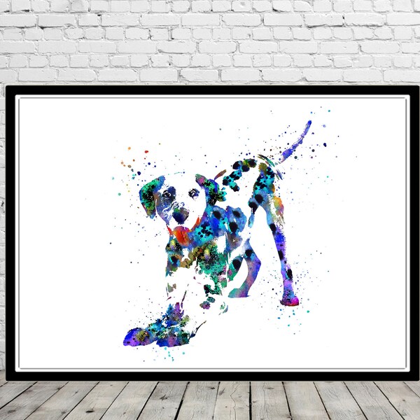 Dalmatian Art Print Etsy