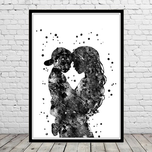 Gift for Mom Son Bedroom wall Art Decor Love Boy Artwork Etsy